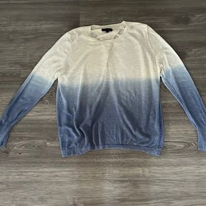 Ombré open back lightweight sweater